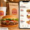 Burger King coupons Canada deals shown on a mobile app with a Whopper meal