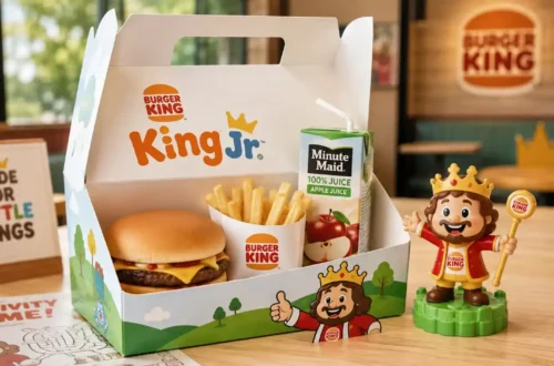 Burger King kids menu Canada King Jr Meal with toy