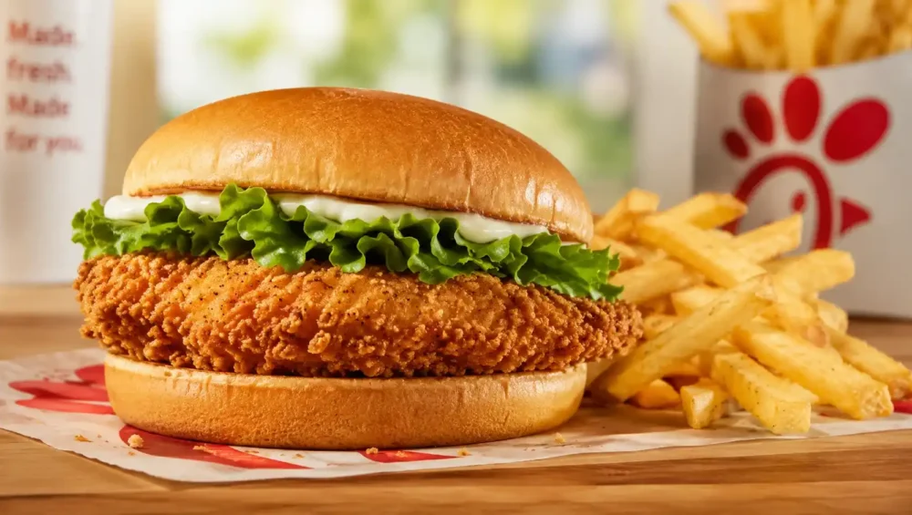 Chicken sandwich menu Canada crispy chicken sandwich with fries