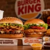Burger King new menu items including a new burger, chicken sandwich, and nuggets on a tray