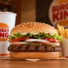 Most popular Burger King meals including Whopper, fries, and drink on a tray
