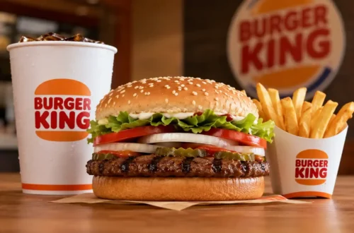 Most popular Burger King meals including Whopper, fries, and drink on a tray